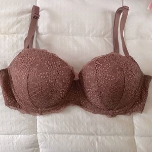 VS PINK Lace “Date Push Up” Bra